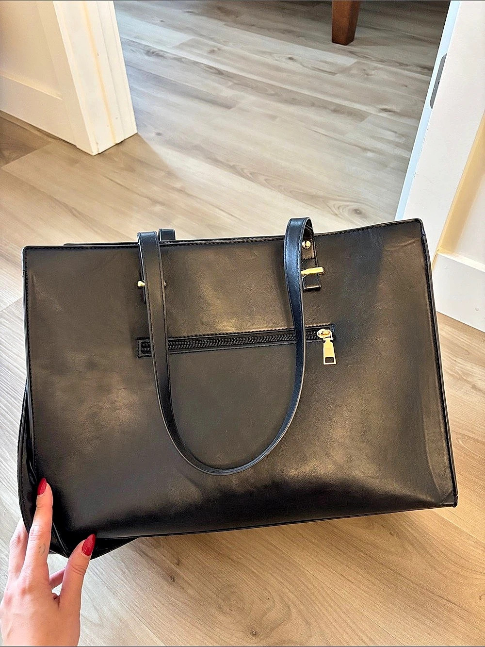 Structured Black Tote Like New
